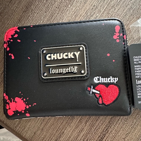 Loungefly Universal Bride Of Chucky Happy Couple Tiffany Zip-Around Wallet New - Picture 3 of 9